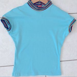 Freddie’s of Pinewood retro repro batwing ringer top S